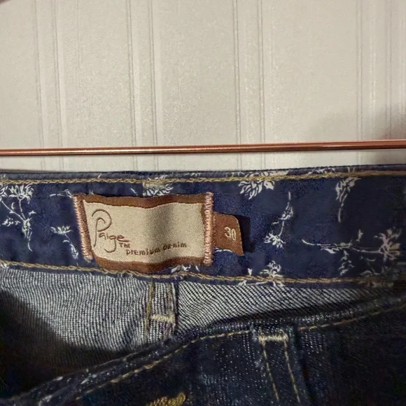 Paige Hollywood Hill Classic Rise Bootcut Jeans Sz 30 - Picture 5 of 7